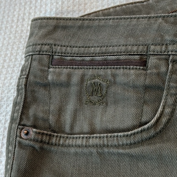 Massimo Dutti olive green mens zip fly jeans 30 29 - Picture 11 of 12